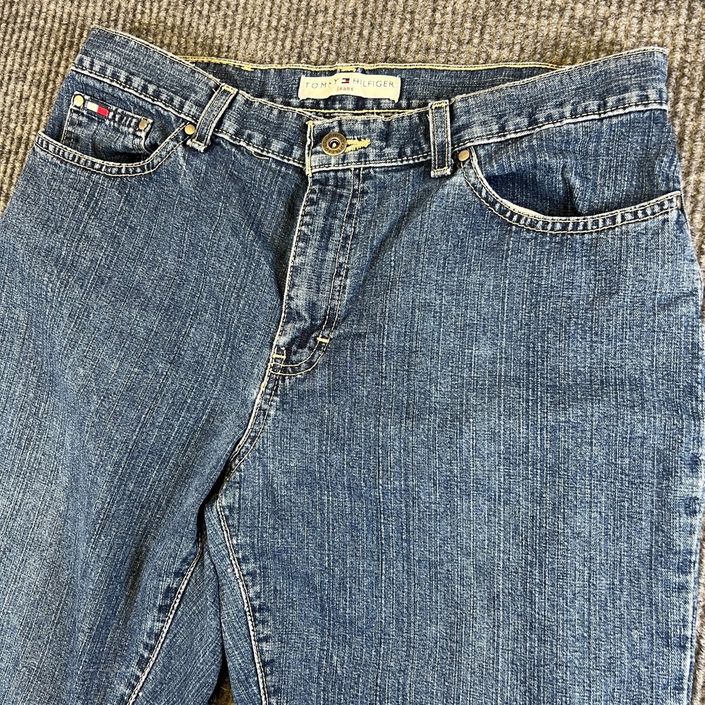Tommy Hilfiger Jeans Women Size 8 Blue 100% Cotton USA Fabric